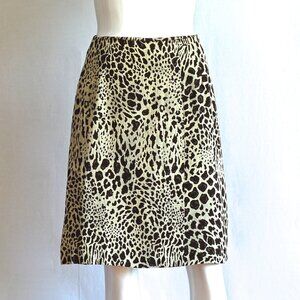 Un Deux Trois Leopard Print A-Line Skirt - France
